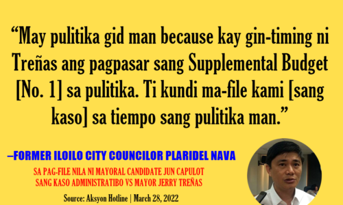 ‘May pulitika gid man’ – former Iloilo City Councilor Plaridel Nava sa pag-file nila ni mayoral candidate sang kaso administratibo vs Iloilo City Mayor Jerry Treñas