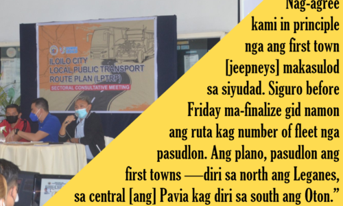 Pagsulod sang first town jeepneys sa Iloilo City, na-istoryahan sa LPTRP consultation sang city government sa provincial government