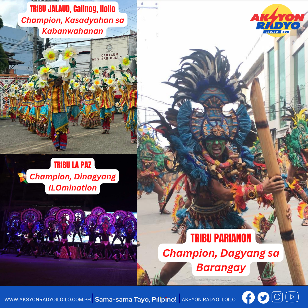 Tribu Parianon nag-kampeon sa ‘Dagyang sa Barangay’ Ati Tribes competition sang Dinagyang 2023; Tribu Jalaud sang Calinog nag-kampeon naman sa ‘Kasadyahan sa Kabanwahanan’