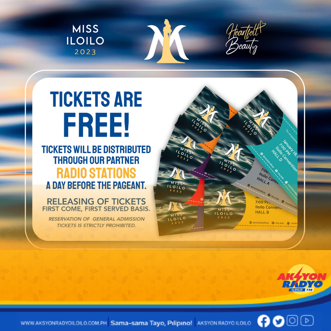 Libre ang tickets para sa Miss Iloilo 2023