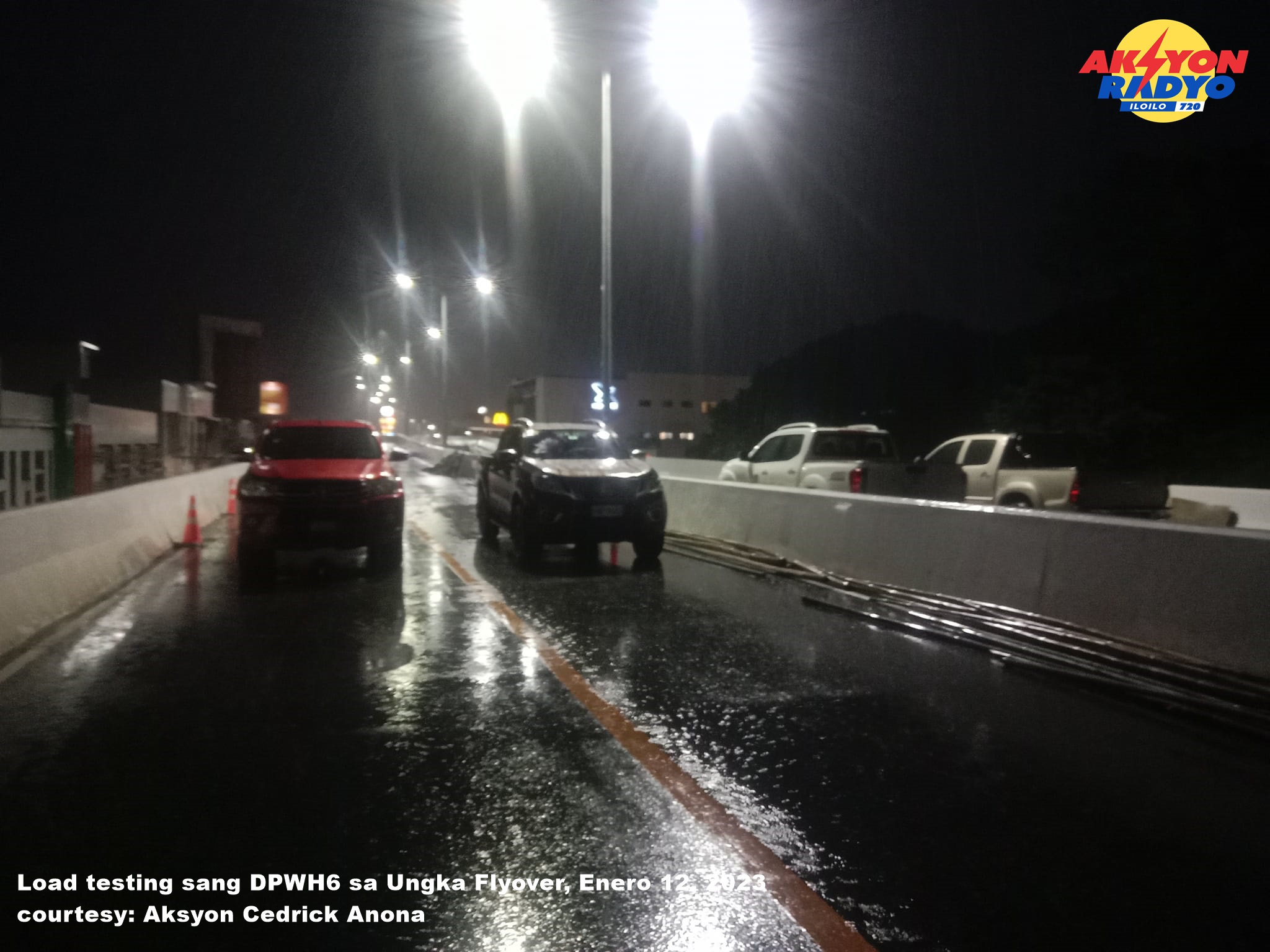 DPWH nag-conduct sang load testing sa Ungka Flyover