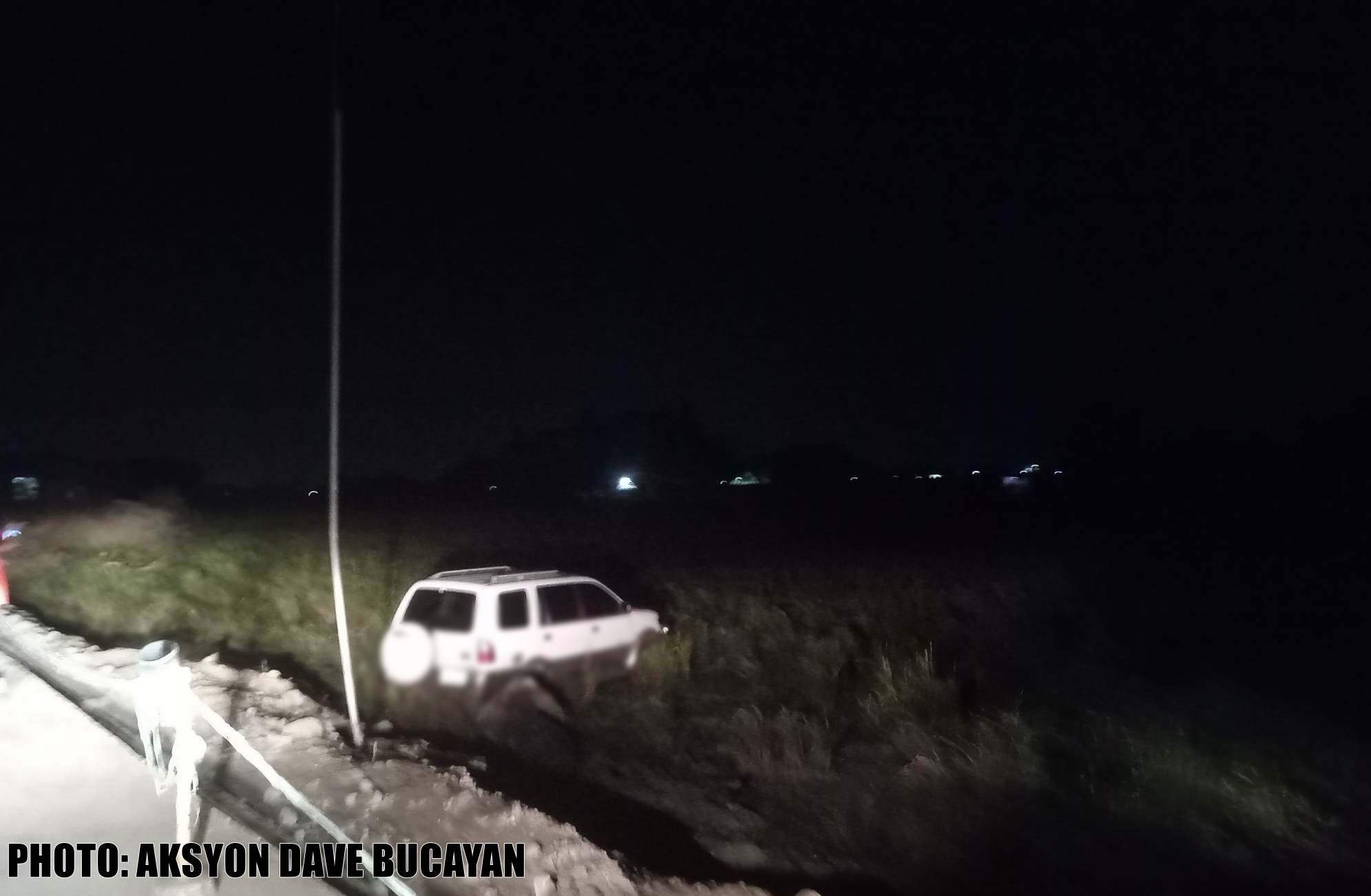 1 pilason sang naglapaw ang SUV sa talamnan sa Leganes