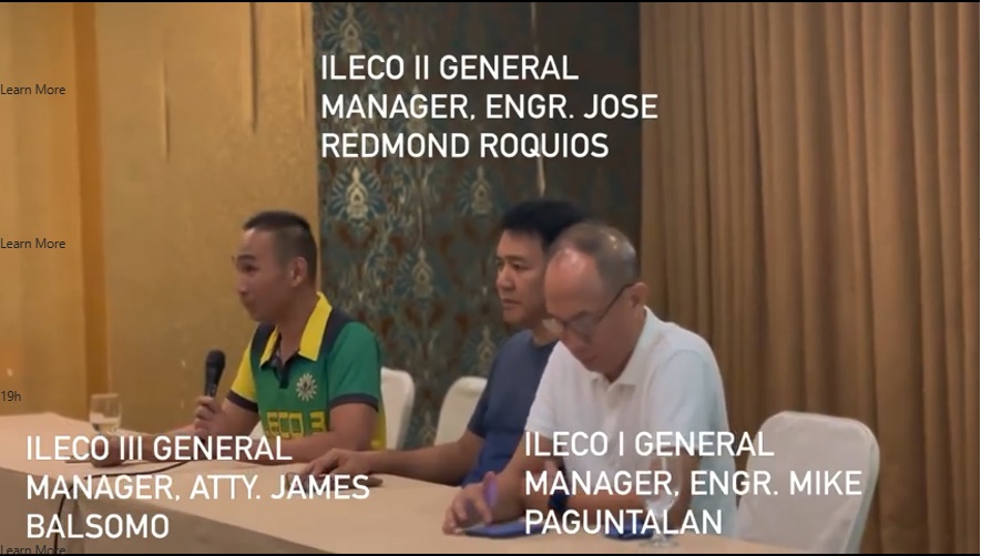 3 ka electric companies sa Iloilo province nagpaathag sa lapnagon nga power outage sa sulod sang 2 ka adlaw