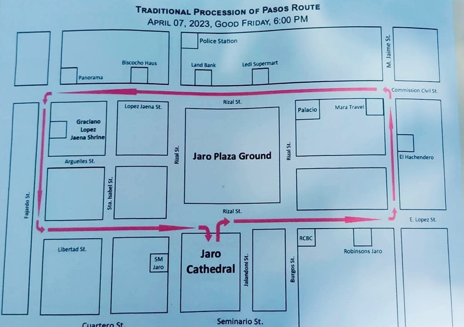 Moderate tubtob heavy traffic ma-eksperyensiyahan sa Jaro sa Biyernes Santo