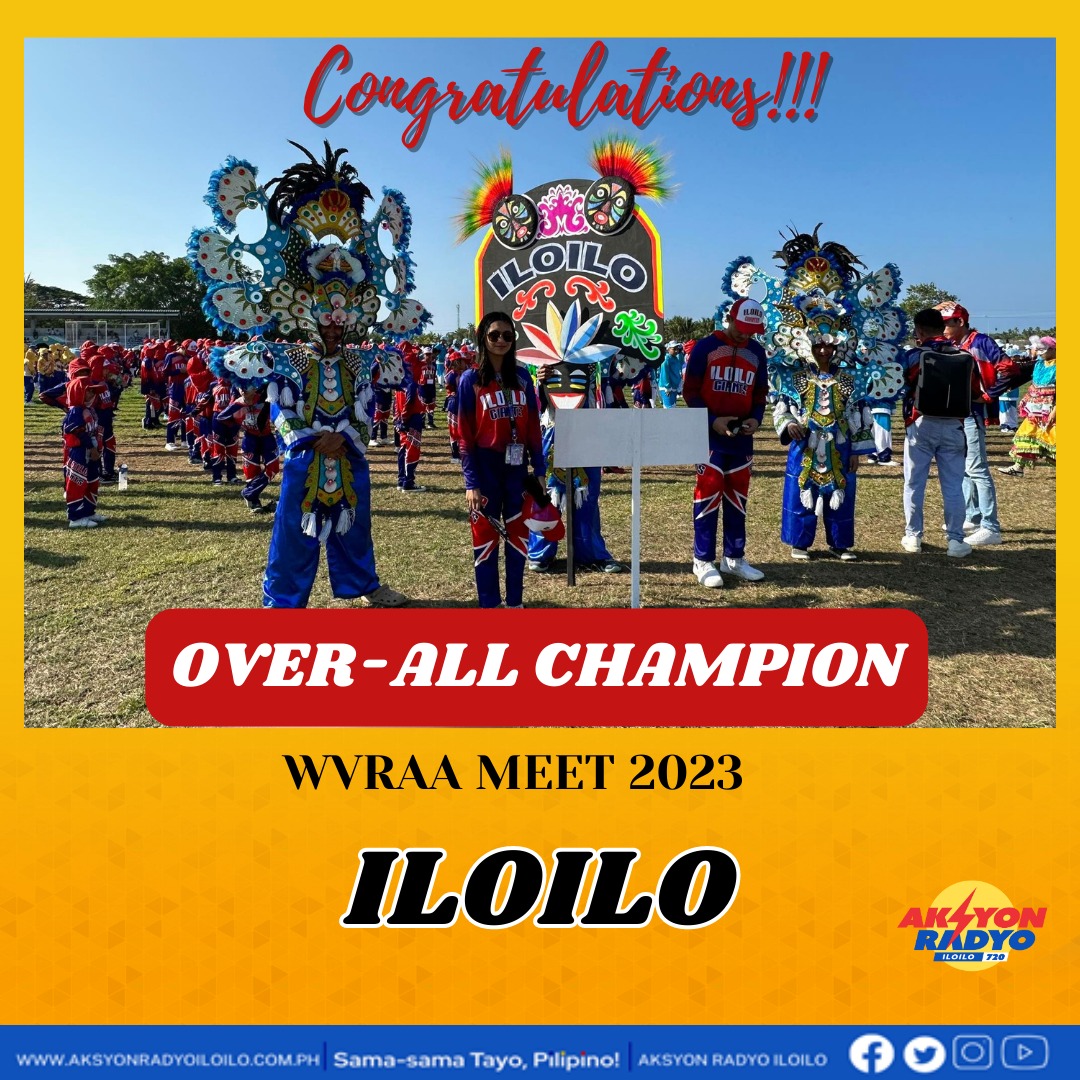 Iloilo over-all champion sa WVRAA Meet 2023