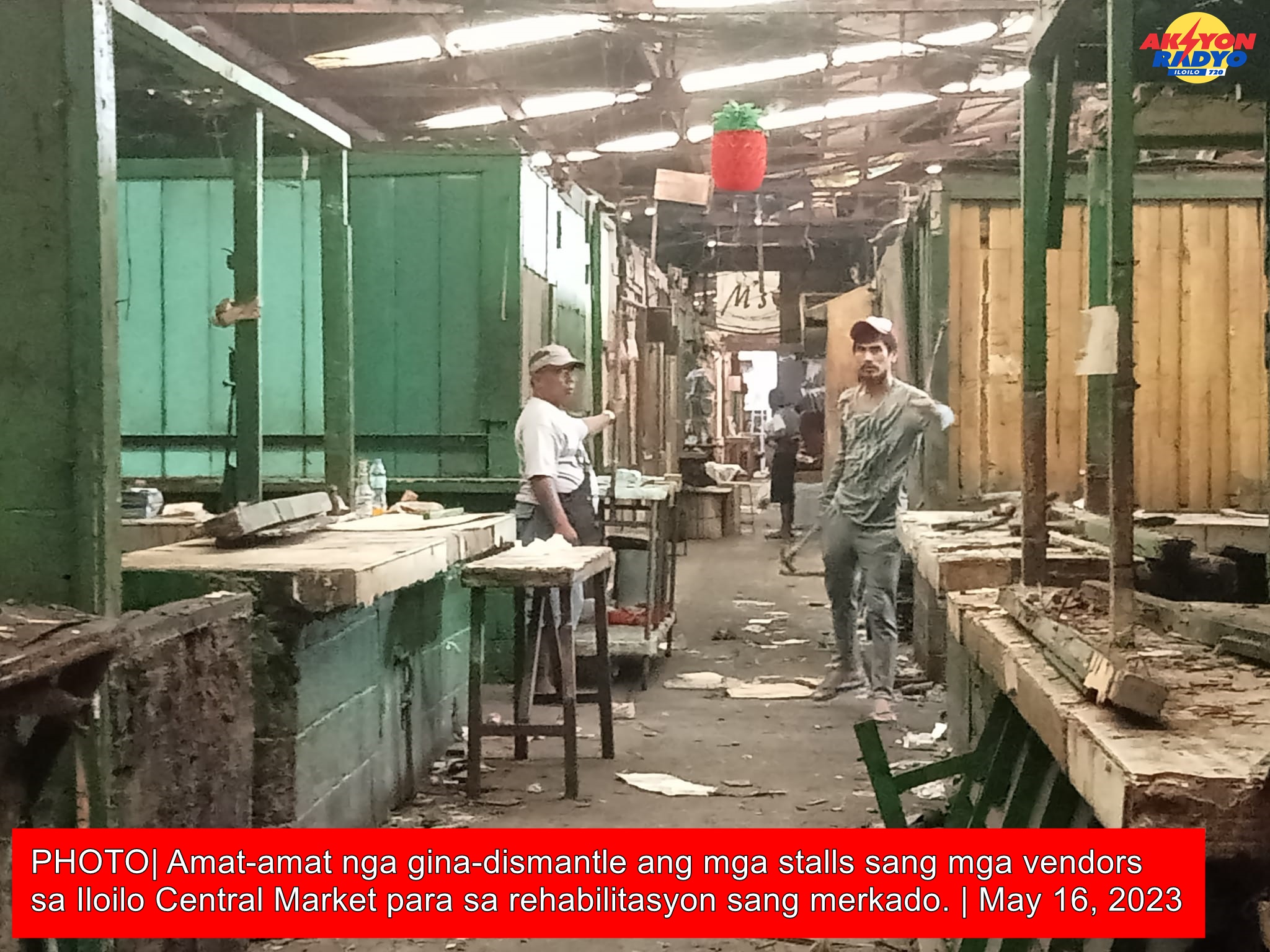 Bayad sa arkila sang mga vendors sang Iloilo Central Market nagadepende sa kadakuon sang ila temporary stalls
