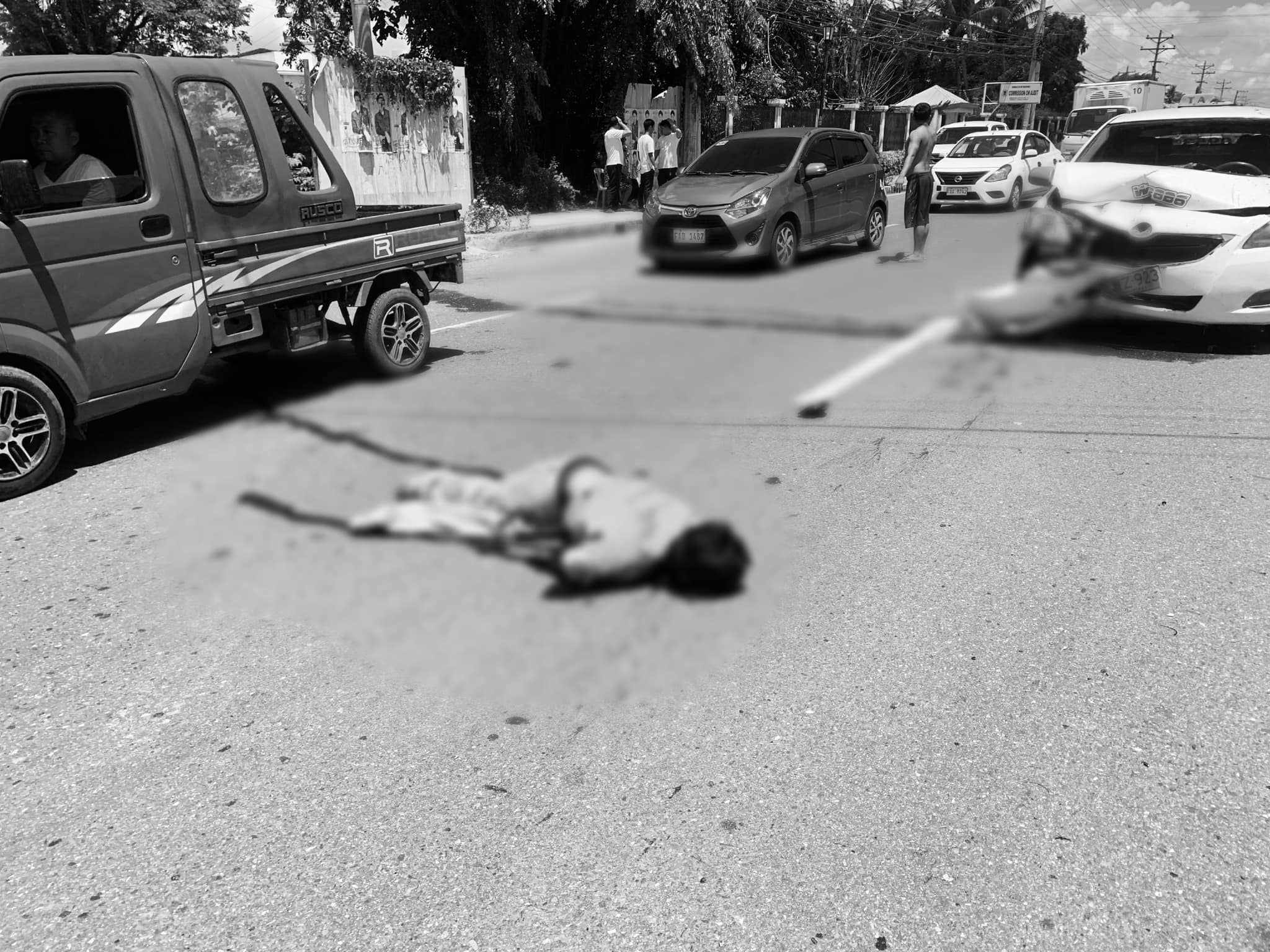 Driver sang motorsiklo patay sang nabungguan sang taxi sa Pavia