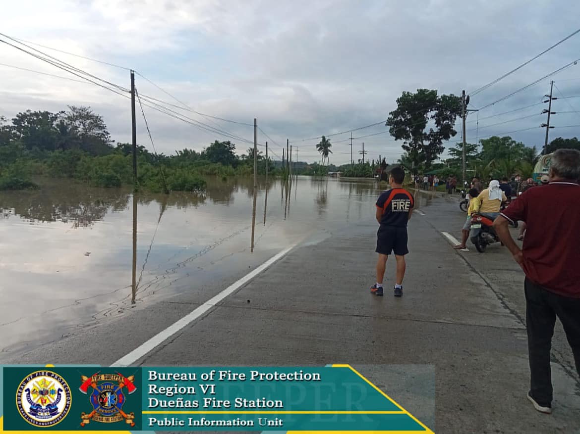 Ulian bridge sa Tinocuan, Dueñas temporaryo nga indi maagyan tungod sang baha
