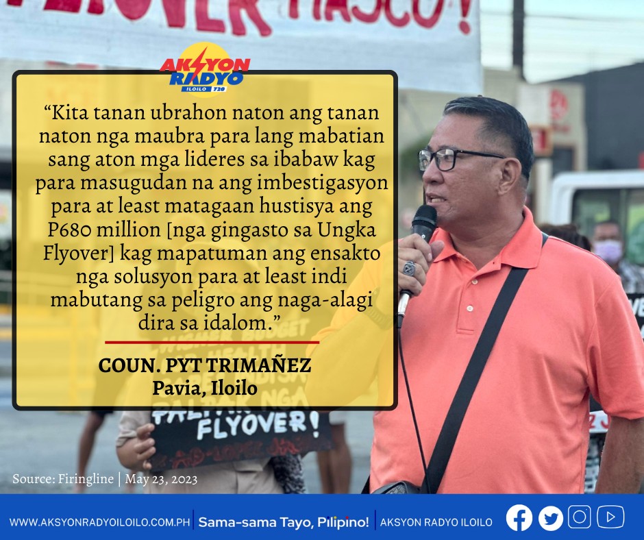 Resolution sang Sangguniang Bayan sang Pavia nga nagahingyo sa Senado nga imbestigaran ang Ungka flyover idul-ong sa Manila sa masunod nga semana