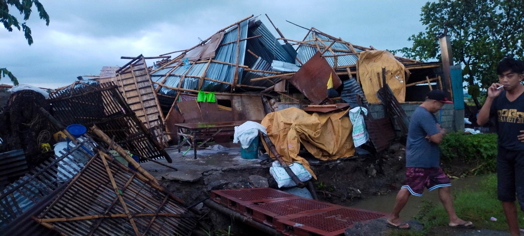 Factory sang Molo wrapper, miswa sa Oton nga nasunog sang Abril naguba sang ginlabayan sang buhawi