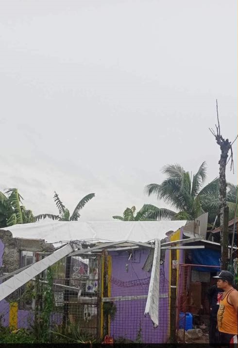 3 ka balay naguba tungod sa buhawi sa Leganes