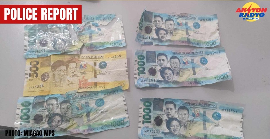 Pangayaw arestado tungod sa paggamit sang peke nga kwarta sa pagbakal sa Miagao Public Market