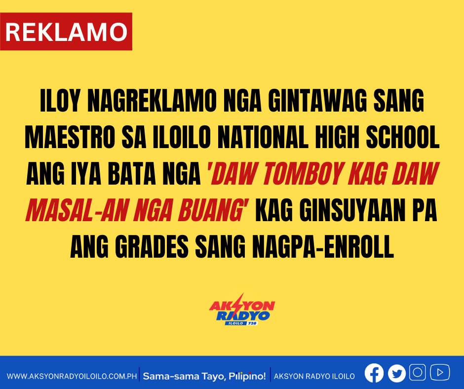 Iloy nagreklamo vs maestro nga iya gin-alegar nagsuya sa iya bata