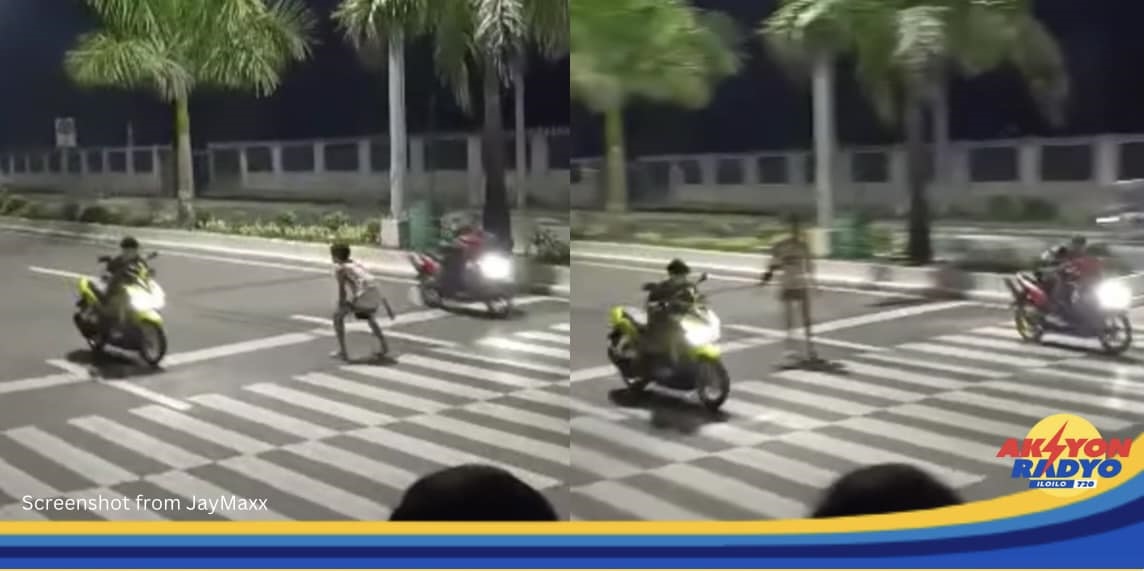 Karerahay sang motorsiklo sa Pavia nakuhaan sang video