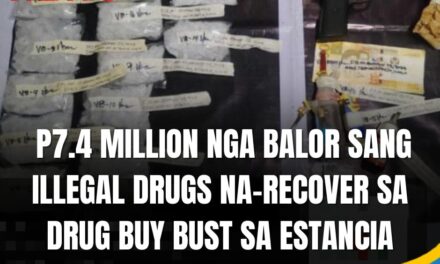 P7.4 million nga balor sang illegal drugs na-recover sa drug buy bust sa Estancia