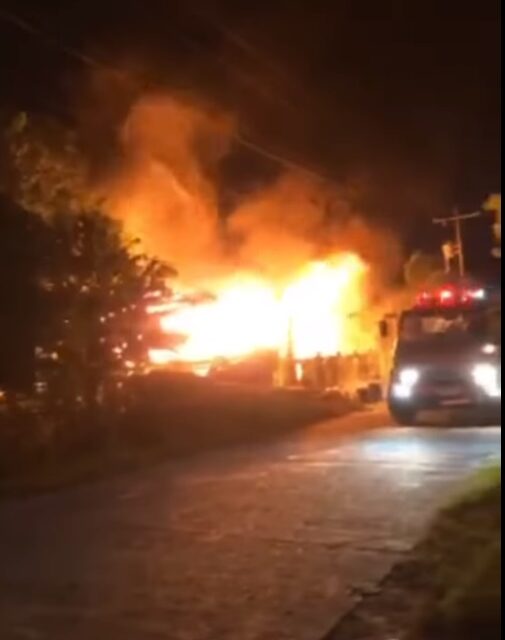 Balay sa Alimodian nasunog