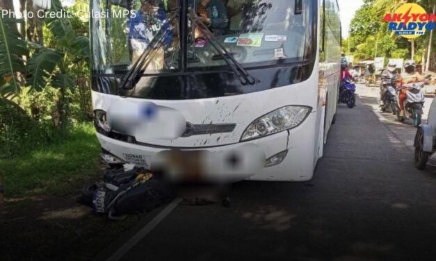 2 patay sang nagsuhot ang motorsiklo sa bus sa Culasi, Antique