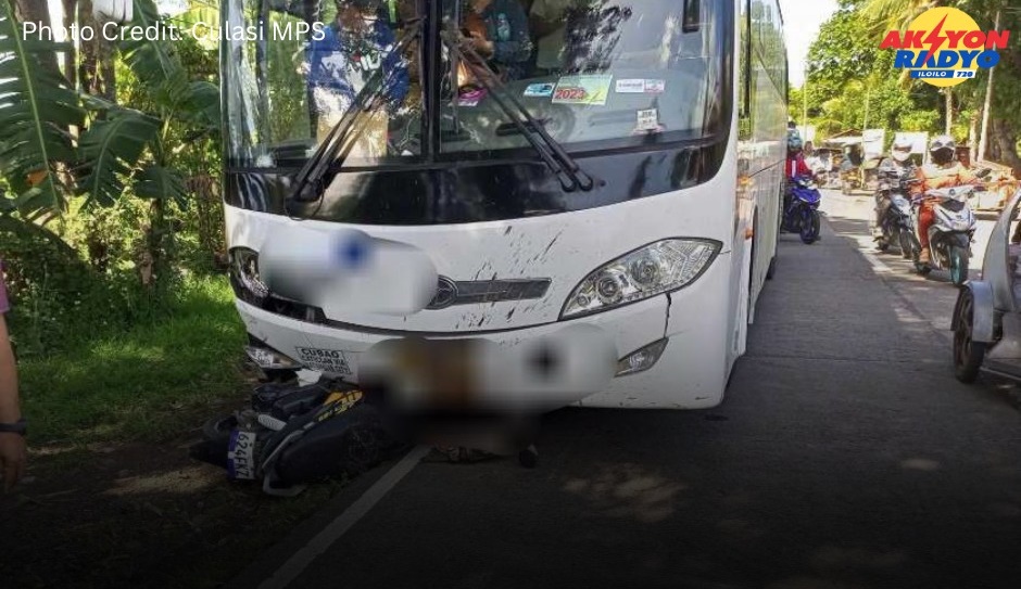 2 patay sang nagsuhot ang motorsiklo sa bus sa Culasi, Antique