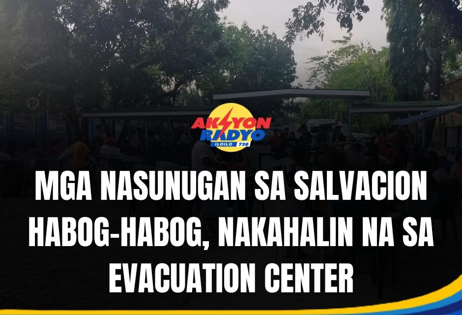 Mga nasunugan sa Salvacion Habog-Habog, Molo nakahalin na sa evacuation center
