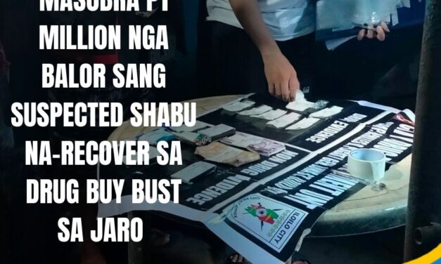 Masobra P1 million nga balor sang suspected shabu na-recover sa drug buy bust sa Jaro