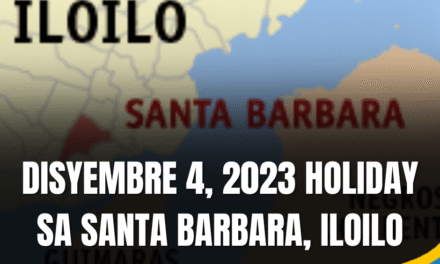 Disyembre 4 holiday sa Santa Barbara, Iloilo