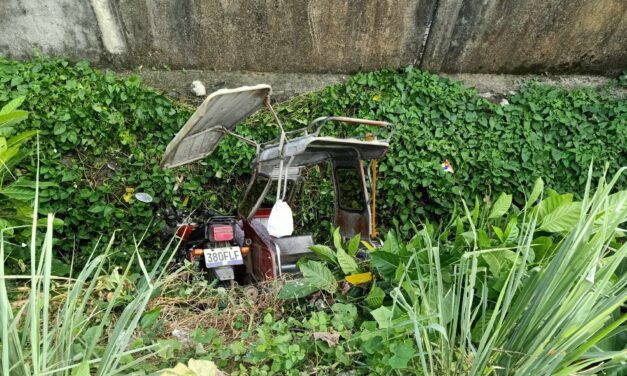 Duha ka menor-de-edad pilason sang nahulog sa kanal ang tricycle sa Pavia