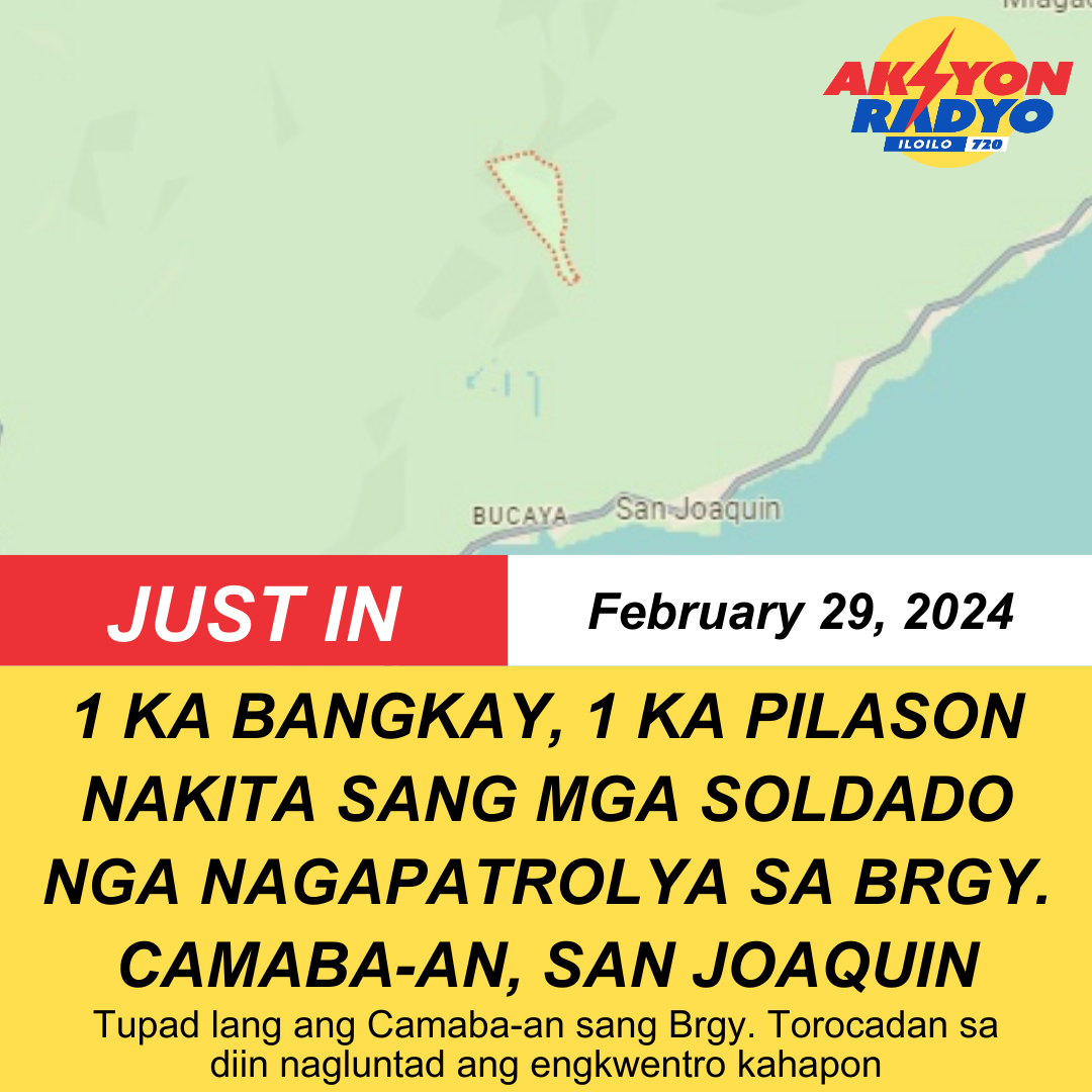 1 ka bangkay, 1 ka pilason nasapwan sa Brgy. Camaba-an, San Joaquin