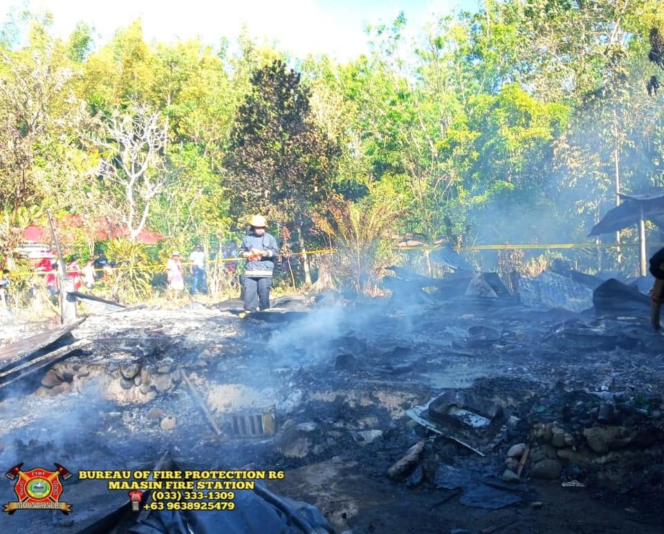 Balay sa Maasin nasunog; BFP wala gilayon nakaresponder tungod ulihi na na-report sa ila
