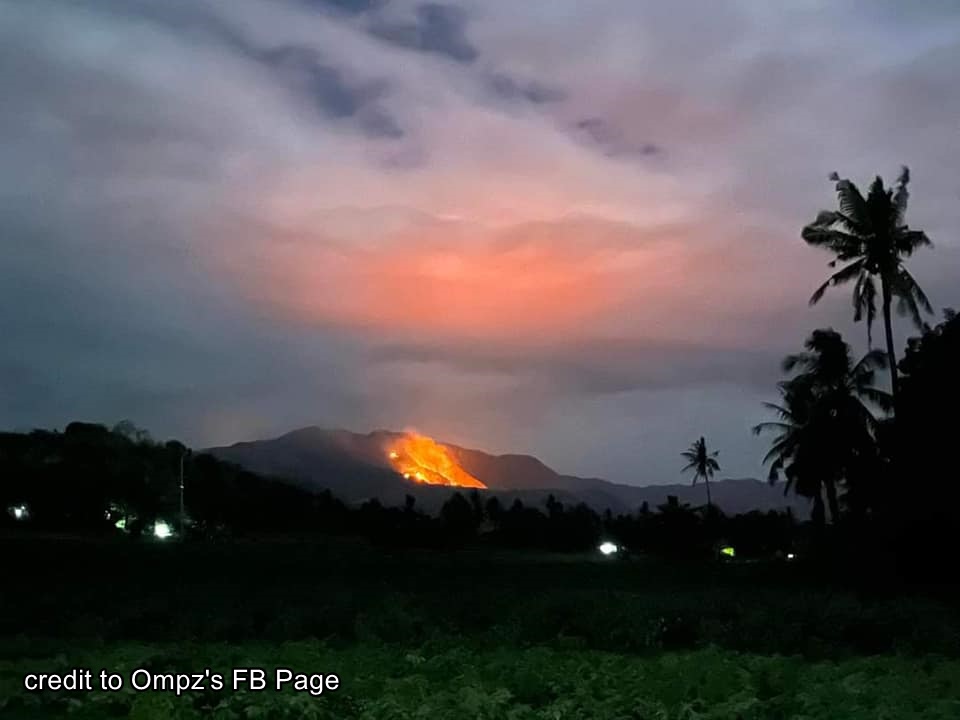 Forest fire nagluntad sa nabukid nga porsyon sang Brgy. Dalije, Miagao