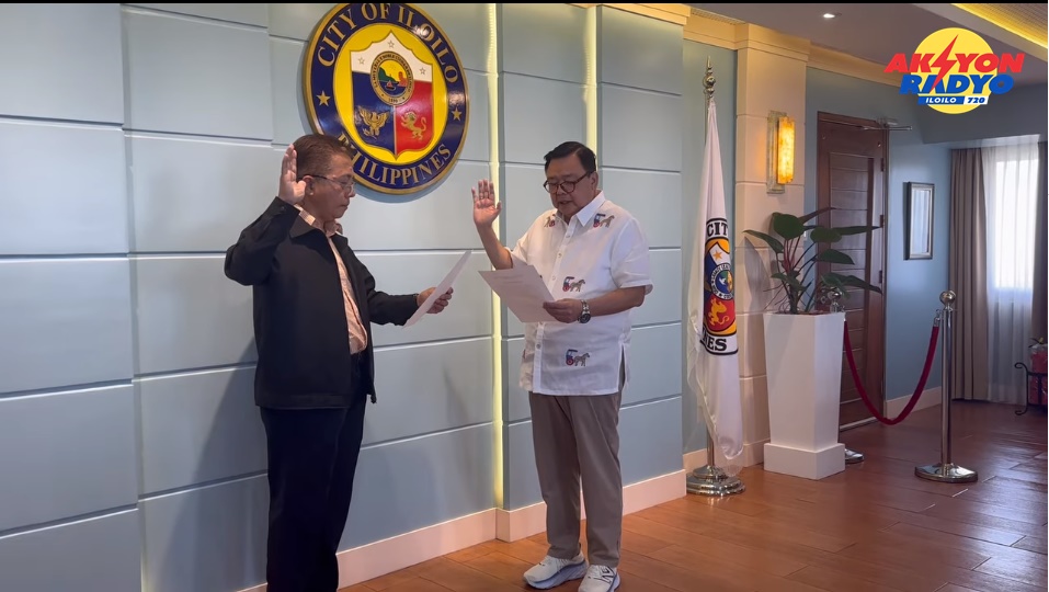 Sumakwel Nava, Jr. nga utod ni former Councilor Plaridel Nava nagsumpa nga bag-o nga konsehal sang Iloilo City