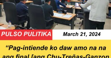 Chu-Treñas-Ganzon lineup sa 2025 elections final na suno kay VM Jeffrey Ganzon