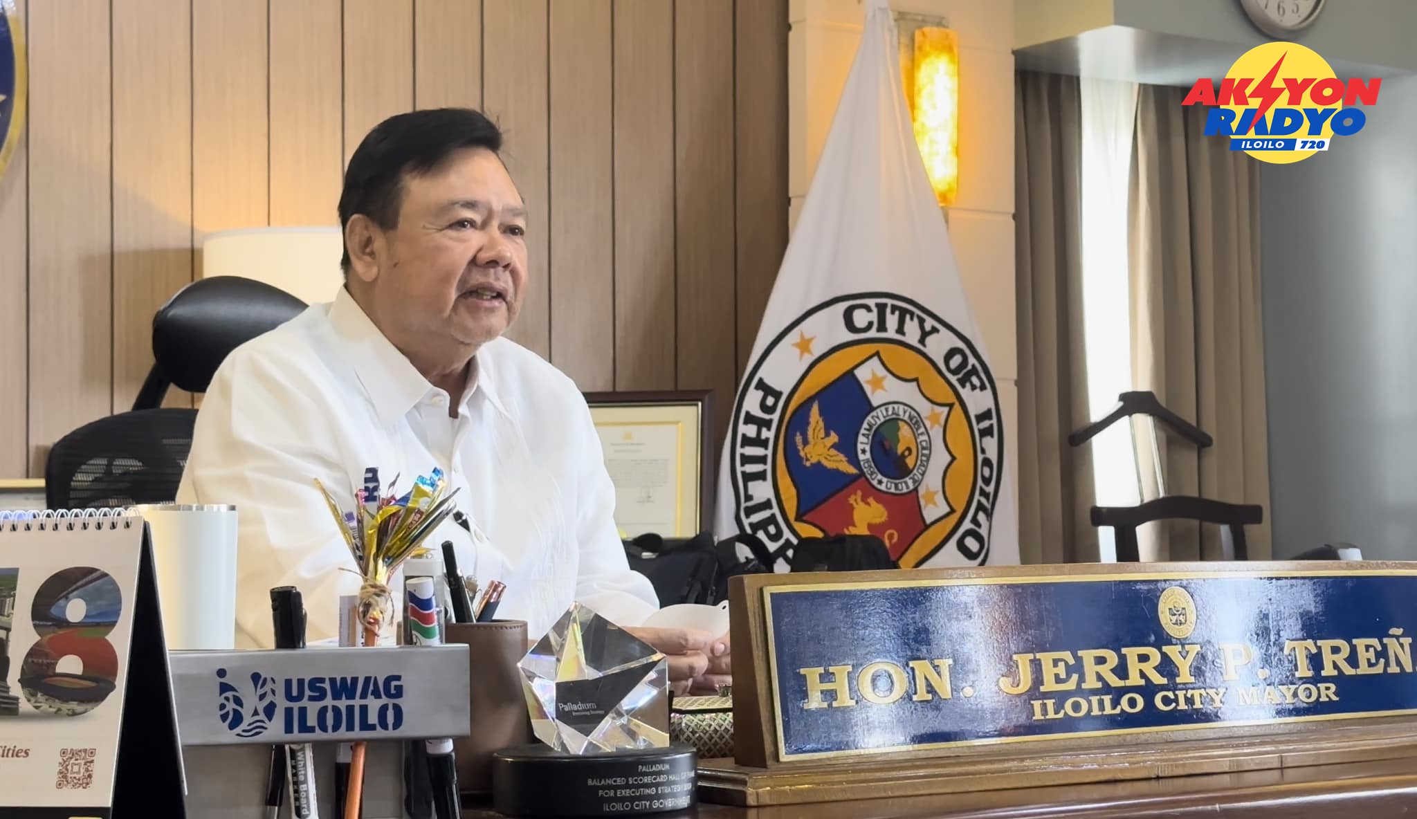 Iloilo City Mayor Jerry Treñas ginatugyan sa mga eskwelahan ang pagpatuman sang work-from-home, cancellation sang outdoor flag ceremony tungod sa tuman ka init nga panahon