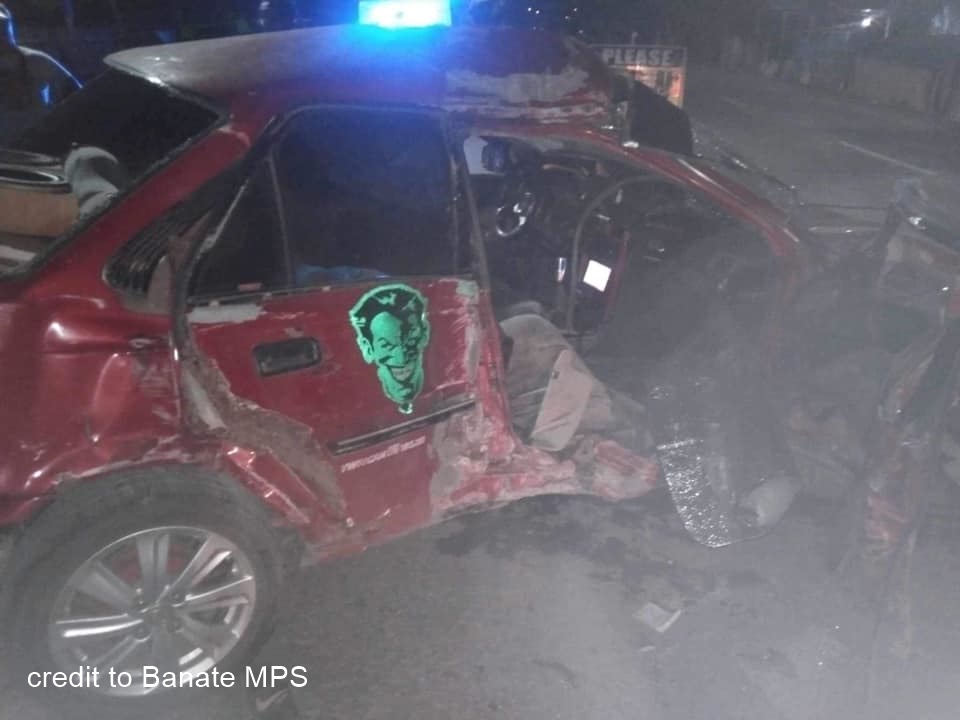 Magpakaduha patay sang nakabunggo ang ginasakyan nga awto sa pader sa Banate