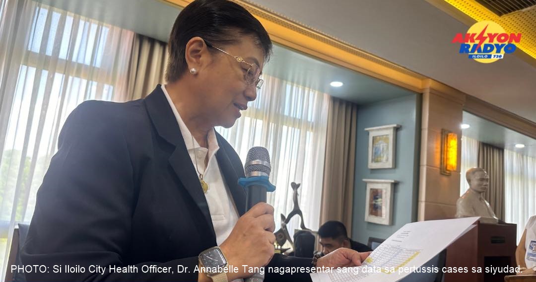 Iloilo City Health Office irekomendar ang pagkakas sang state of calamity tungod sa pertussis kun wala na sang madugang nga kaso sa sulod sang duha ka semana