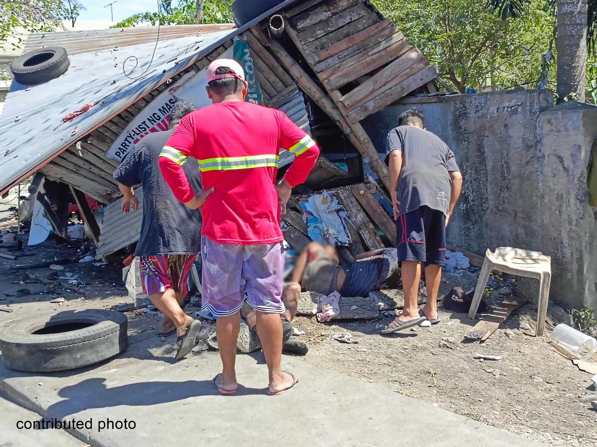 4 pilason sang nabungguan sang SUV ang talyer sa Lopez Jaena, Jaro