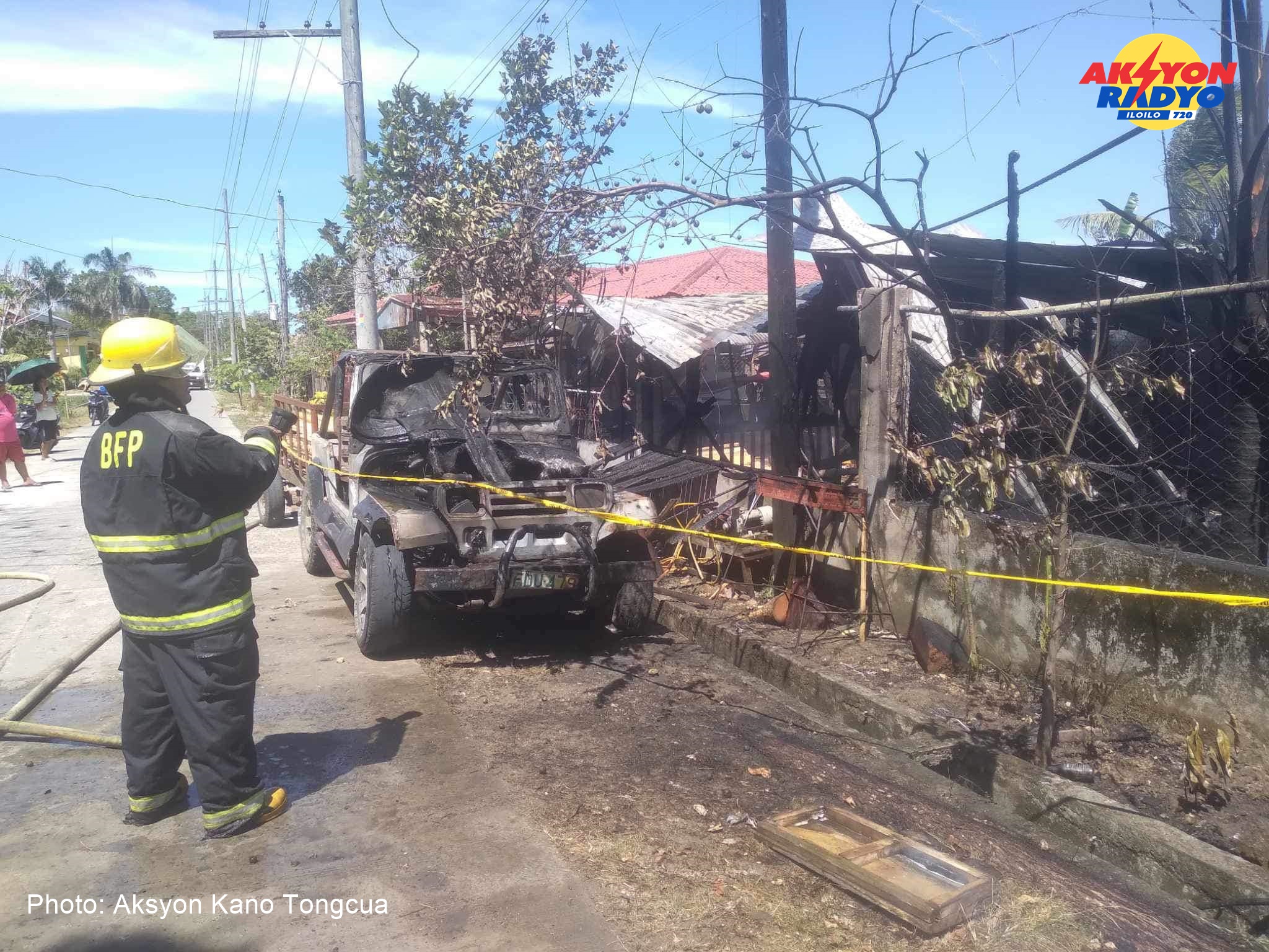 Balay, 2 ka salakyan nasunog sa Buenavista, Guimaras