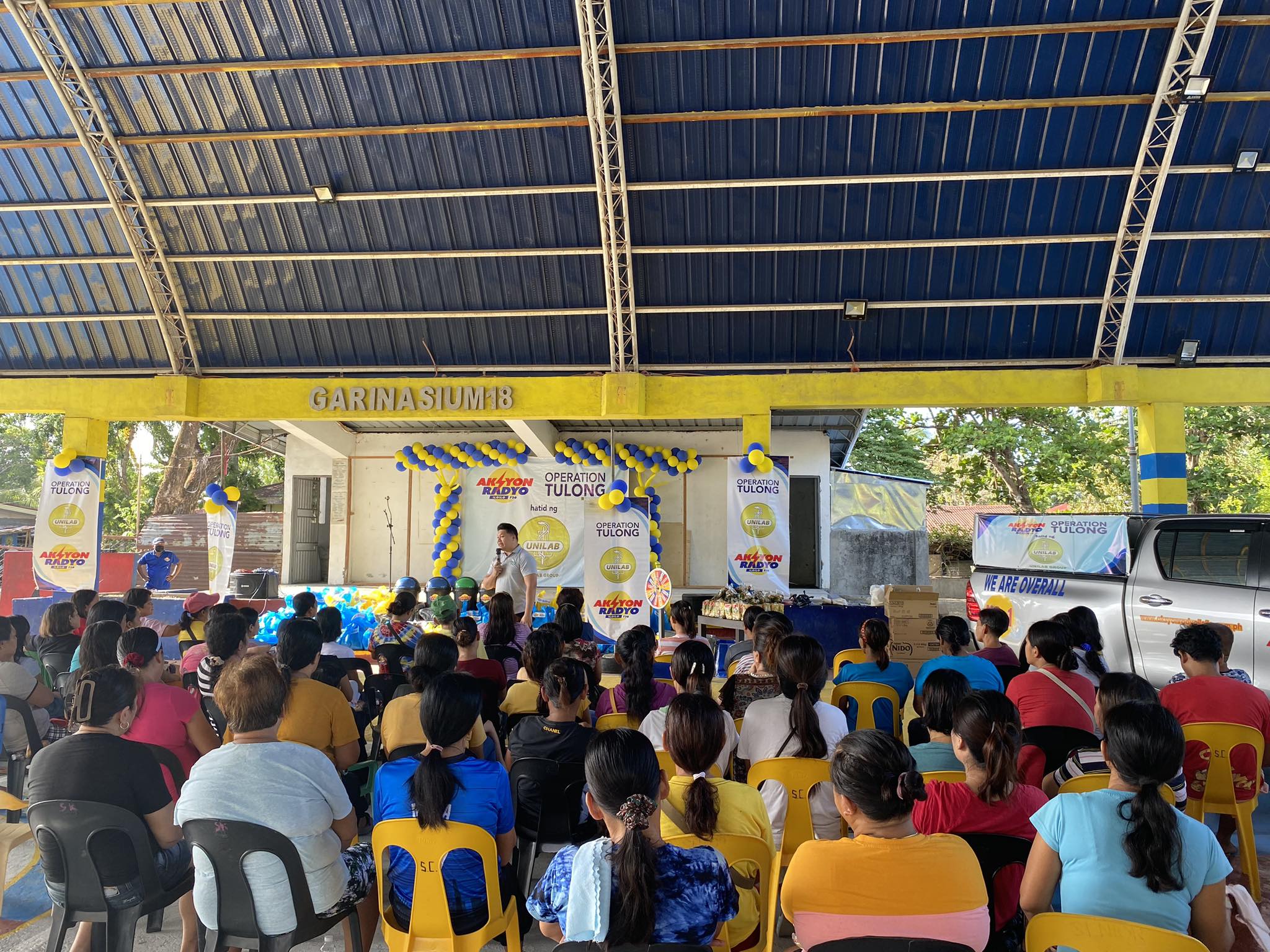 100 ka 4Ps members sa Pakiad, Oton benepisaryo sang Operation Tulong sang Aksyon Radyo Iloilo, MBC Media Group kag Unilab