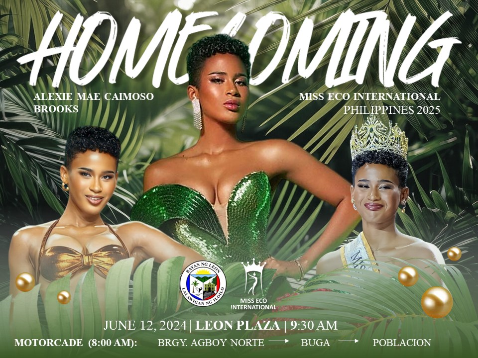 Homecoming ni Miss Eco International Ph 2025 Alexie Brooks sa Leon gintalana sa Hunyo 12