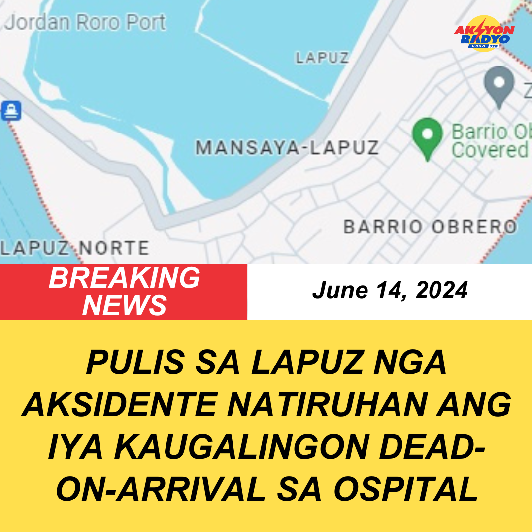 Pulis sa Lapuz aksidente nga natiruhan ang iya kaugalingon, DOA sa ospital —La Paz chief