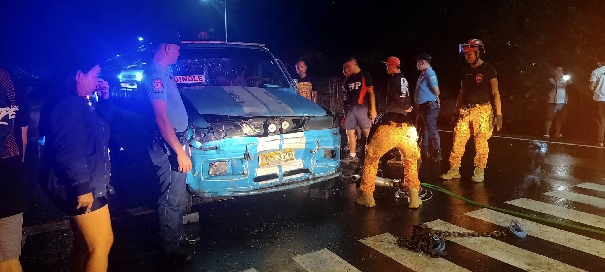 4 ka pasahero sang jeep pilason sang nakabunggo sa pick up sa Leganes