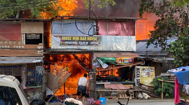 29 ka balay nasunog sa Magsaysay Village, La Paz