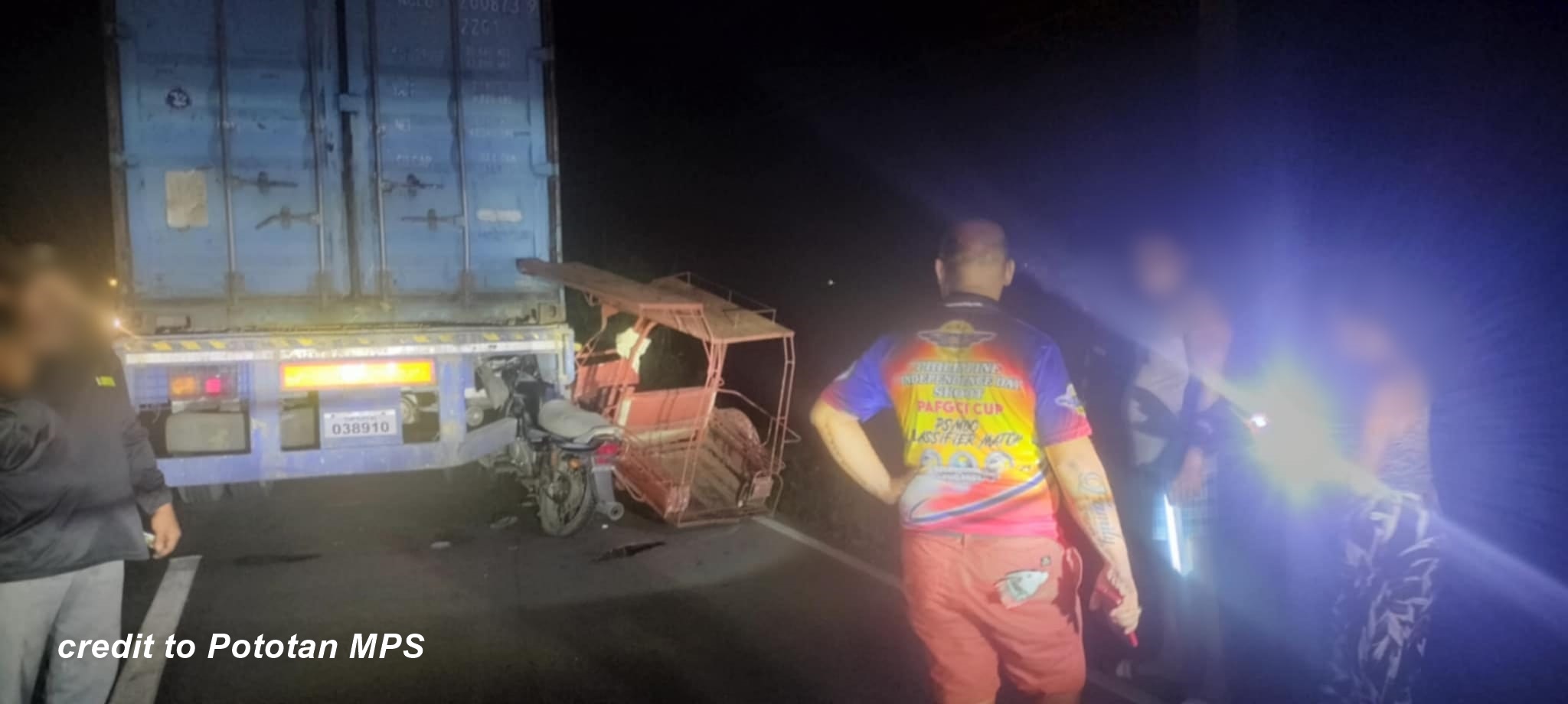 Driver sang tricycle patay sang nakabunggo sa truck sa Pototan