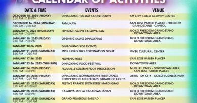 Calendar of Activities para sa 2025 Dinagyang Festival ginpaguwa sang IFFI