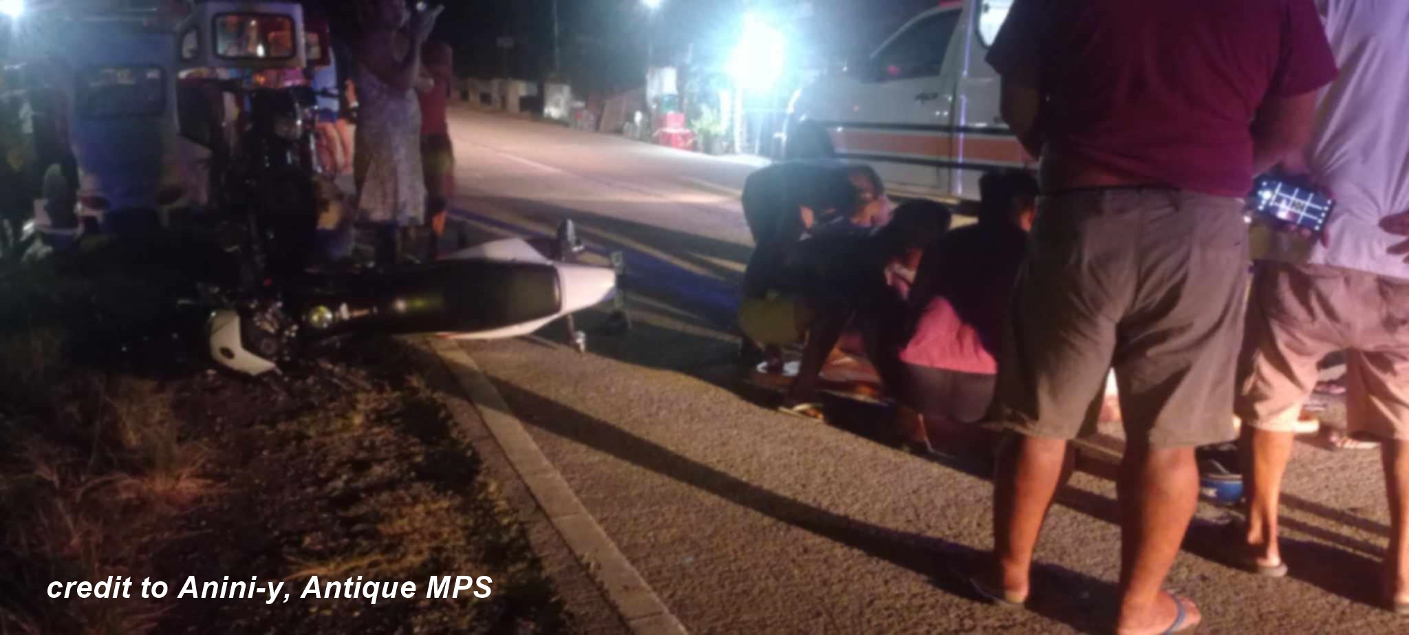Driver sang motorsiklo patay sang nabungguan ang nagatabok nga ido sa Anini-y, Antique