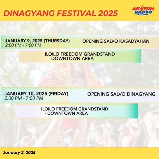 Opening Salvo sang Dinagyang 2025 hiwaton sa masunod nga semana