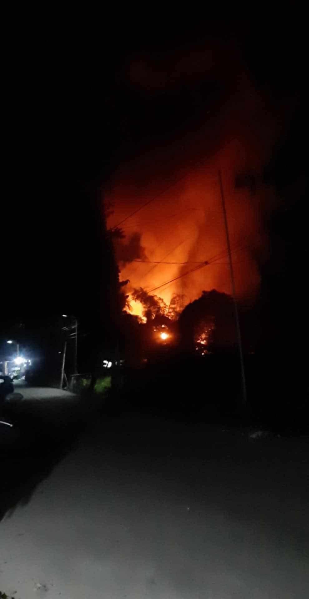 15 ka balay nasunog sa Tacas, Jaro