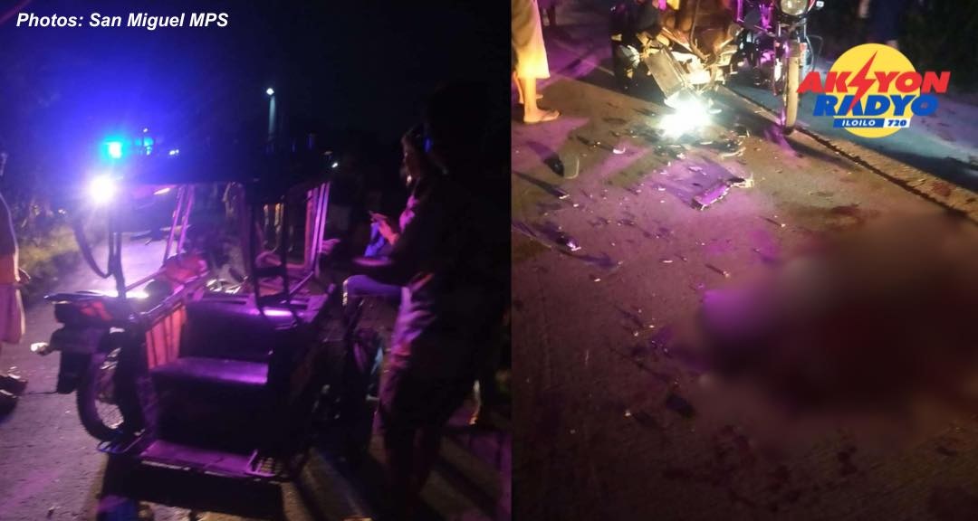 Solterito patay sang nakabunggo ang ginamaneho nga motorsiklo sa tricycle sa San Miguel, Iloilo