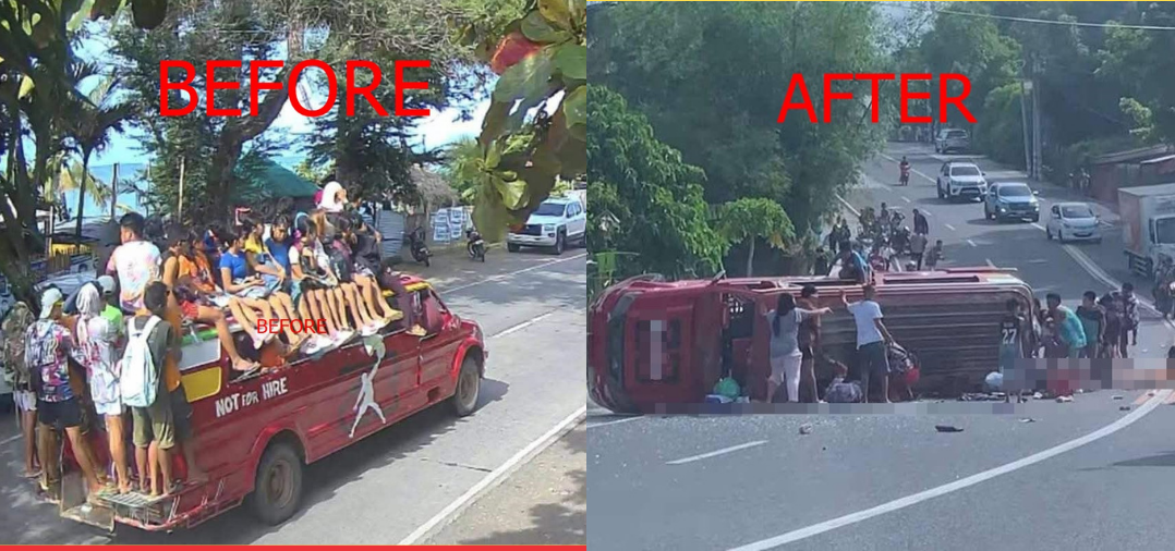 Magpamilya nga ma-outing kuntani sa San Joaquin pilason sang nadisgrasya ang ginasakyan nga jeep sa Miagao