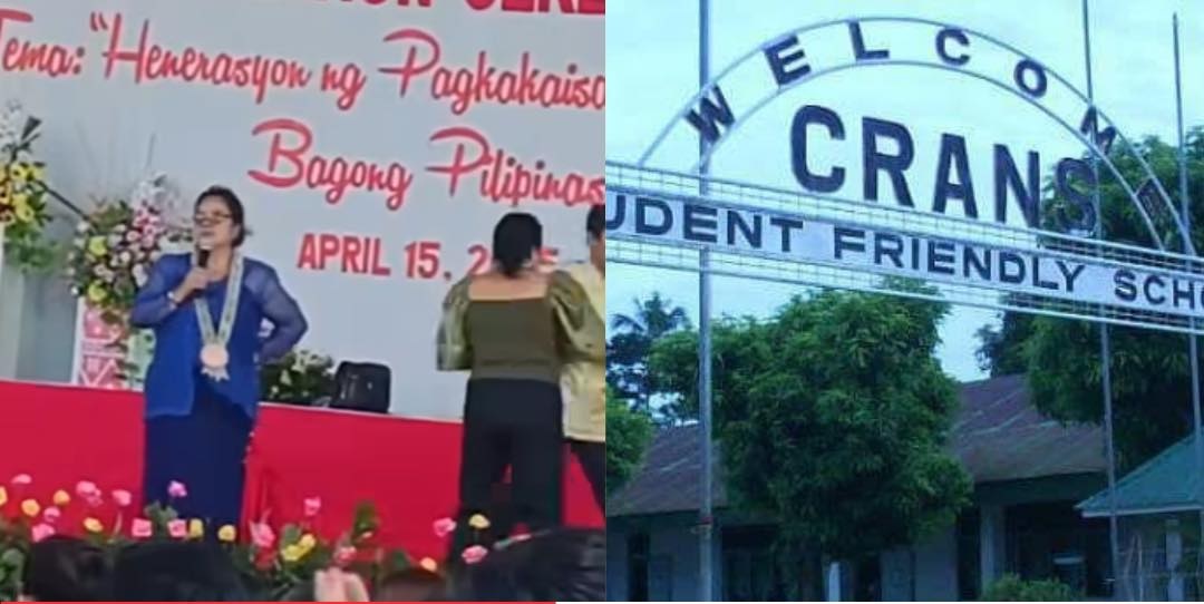 Diploma kag card sang SHS graduates sa Col. Ruperto Abellon NS sa Laua-an, Antique gin-hold sang principal