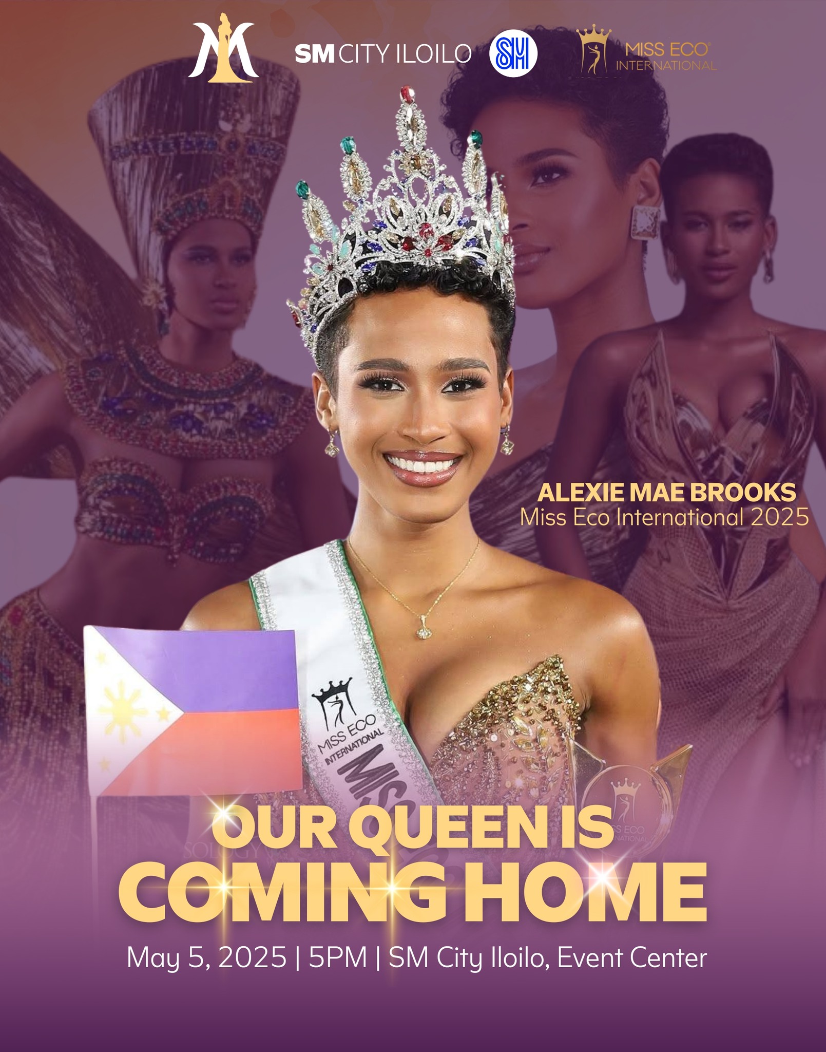 Homecoming ni Miss Eco International 2025 Alexie Brooks hiwaton sa Mayo 5